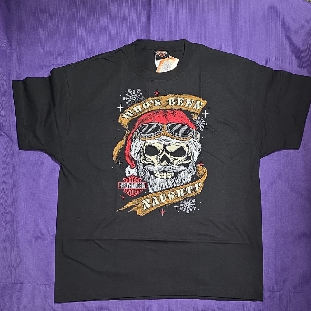 Harley-Davidson Black Tee with Skull Graphic